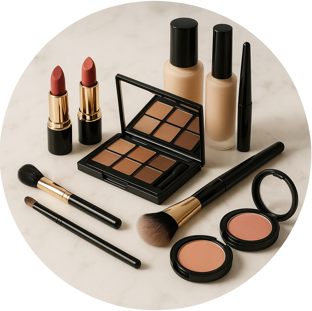 circle photo of makeup and make it a real one